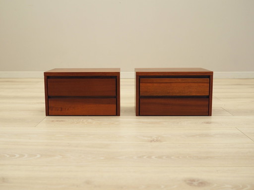 Set aus zwei Wandschränken, dänisches Design, 1970er Jahre, Produktion: Dänemark