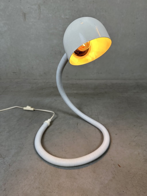 Vintage 'Schlange' Lampe - Weiß