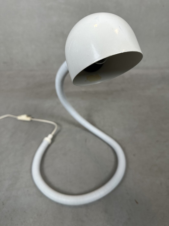 Image 1 of Vintage 'Schlange' Lampe - Weiß