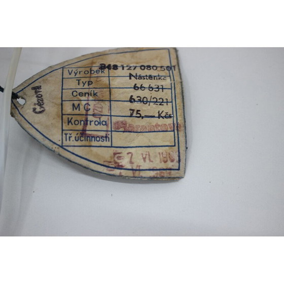 Image 1 of Vintage Metall und Glas Wandleuchte für Instala Děčín, Tschechoslowakei 1970