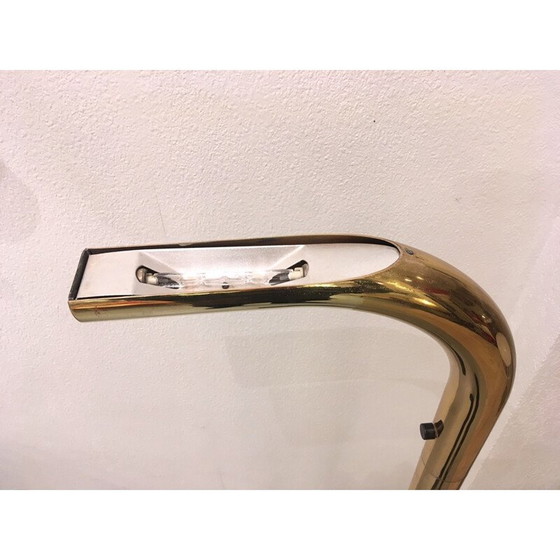 Image 1 of Halogen-Stehleuchte aus Messing, Italien 1980