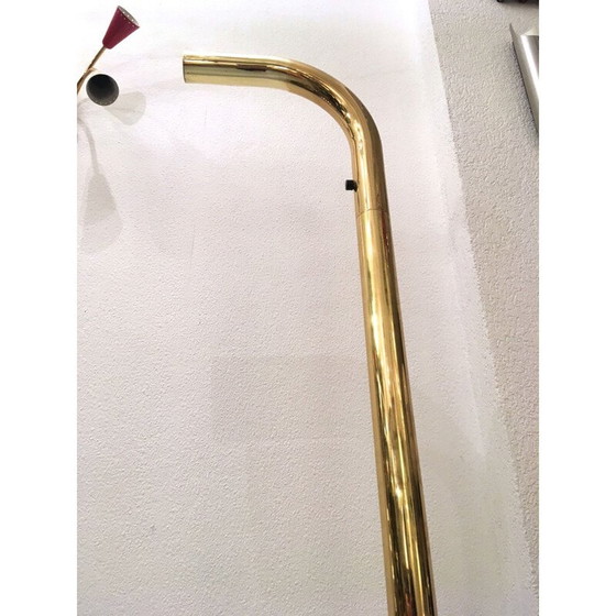 Image 1 of Halogen-Stehleuchte aus Messing, Italien 1980