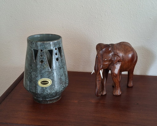 Tischlampe, Keramik, Design, Vintage, 1970er Jahre