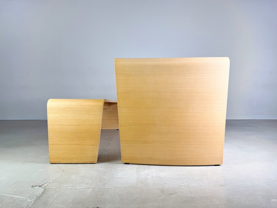 Image 1 of 2Er Set Tisch + Sitzbank Brunner Jehs Laub Eiche Design Tisch