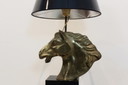 Französische 'Cheval' Pferdekopf-Tischlampe