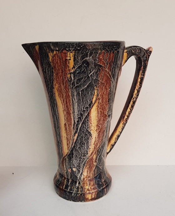 Image 1 of 7X Dinosaurier-Krug mit Bechern in Art Deco Form und Farben