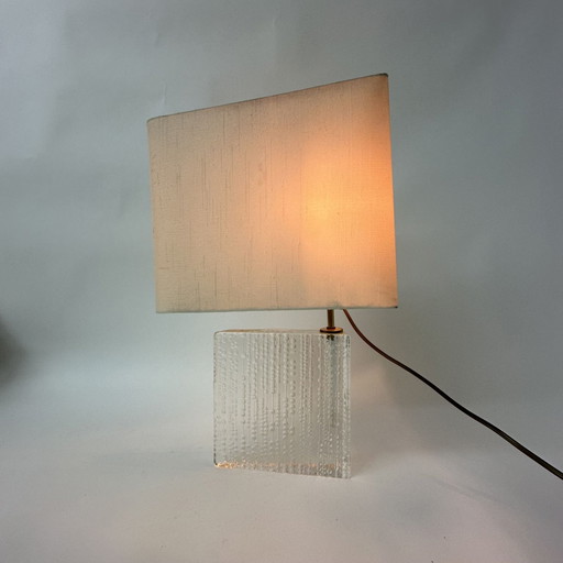 Mid Century Design Gold Wandlampe Scheibe, 1970er Jahre