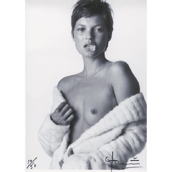 Image 1 of Vintage-Foto von Kate Moss Nackt für Bert Stern, 2012