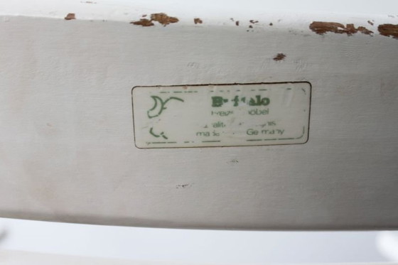 Image 1 of Paar Gartenstühle Buffalo Holz Weiß Bemalt, W.Germany, 1970