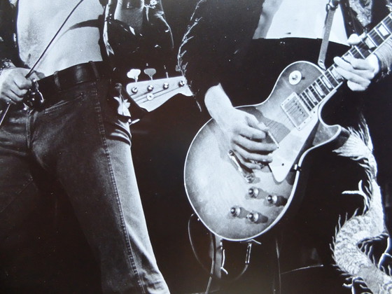 Image 1 of Led Zeppelin, Jimmy Page Und Robert Plant, Konzert In L.A. Im Jahr 1975, Unterzeichnet Und...