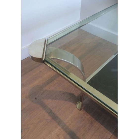 Image 1 of Vintage Couchtisch aus Chrom und Glas, 1970