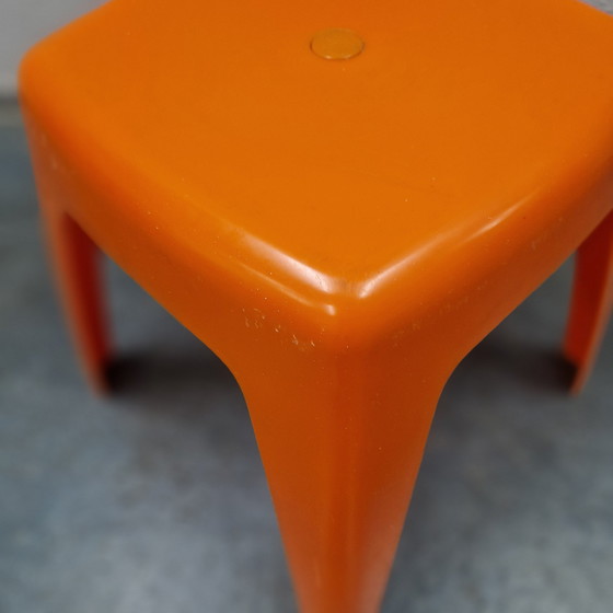Image 1 of 70er Orange Vintage Hocker Flair Spaceage
