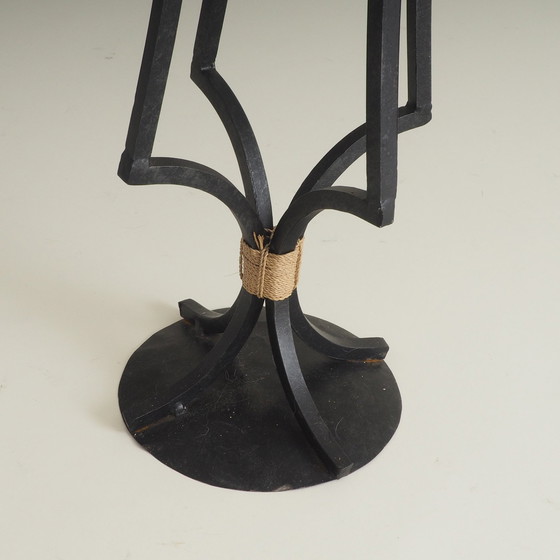 Image 1 of Stehlampe aus Bambus und Schmiedeeisen