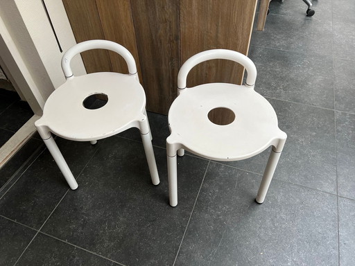 2x Kartell Vintage Hocker Polo von Anna Castelli Ferreiri