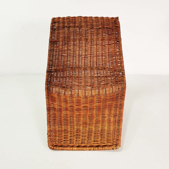 Image 1 of Vintage-Stuhl aus Metall und Rattan von Gian Franco Legler, Italien 1950