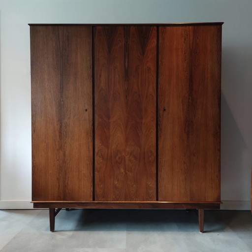 Dreitüriger Vintage Kleiderschrank aus Palisander