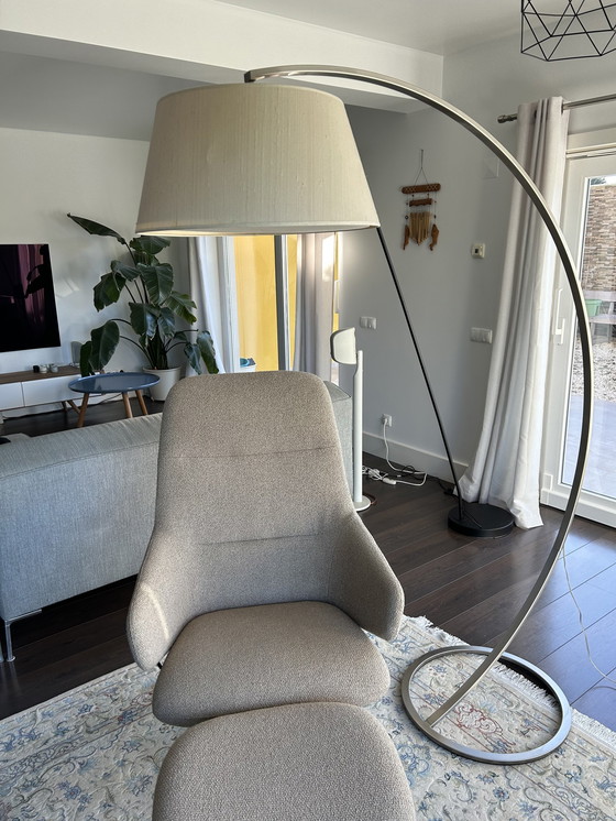 Image 1 of Italienisches Design Stehlampe Licht Creme Schatten