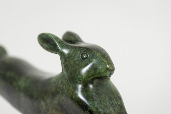 Image 1 of François Pompon. "Lapin Courant" (Laufender Hase), Bronze, Abzug Von 2006.