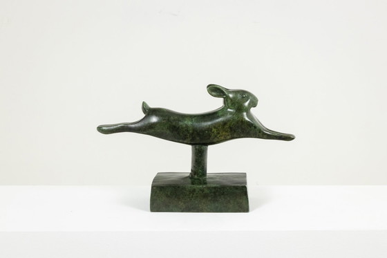 Image 1 of François Pompon. "Lapin Courant" (Laufender Hase), Bronze, Abzug Von 2006.