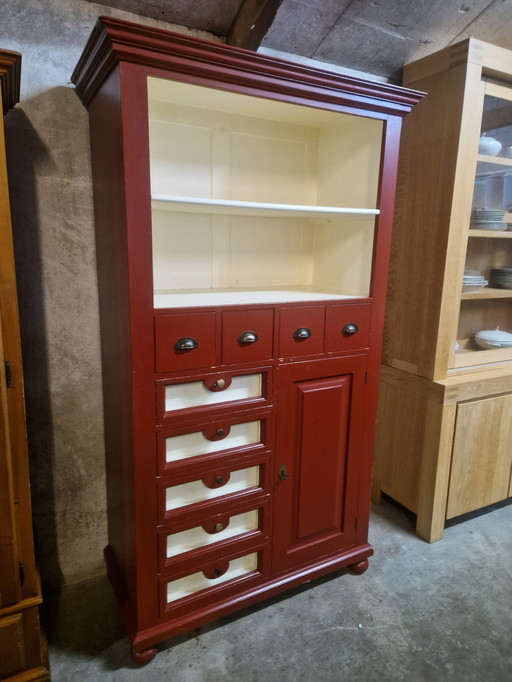 Vintage Ox Red Buffet Schrank
