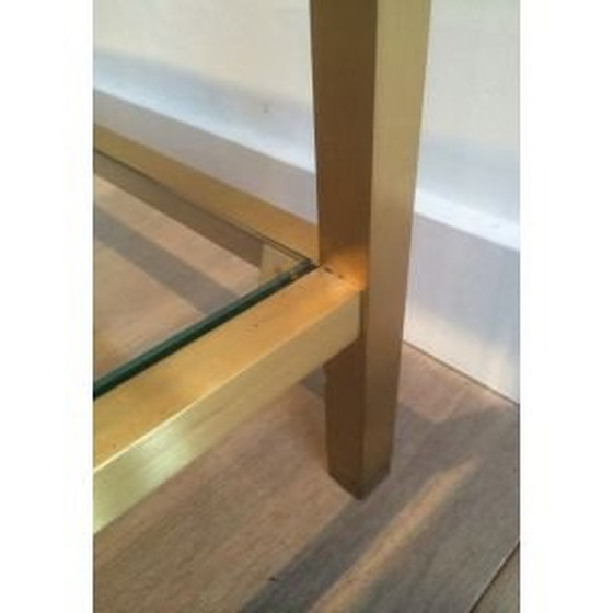 Image 1 of 2 vintage Beistelltische aus eloxiertem Messing, 1960