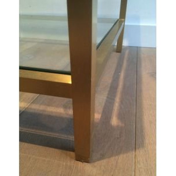 Image 1 of 2 vintage Beistelltische aus eloxiertem Messing, 1960