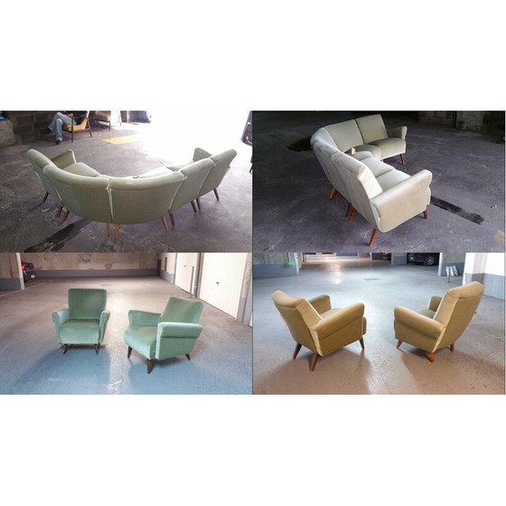 Image 1 of Modulares 5-Sitzer-Sofa aus der Mitte des Jahrhunderts - 1950er Jahre