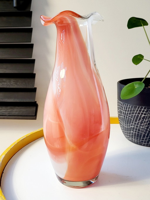 Vase aus Muranoglas, Mitte des Jahrhunderts, Carlo Moretti, Italien, 1960er-1970er Jahre