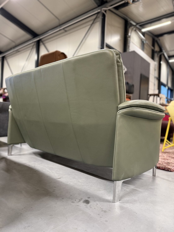 Image 1 of Leolux Castanea Sofa 2 Sitzer Senso Olivine Leder