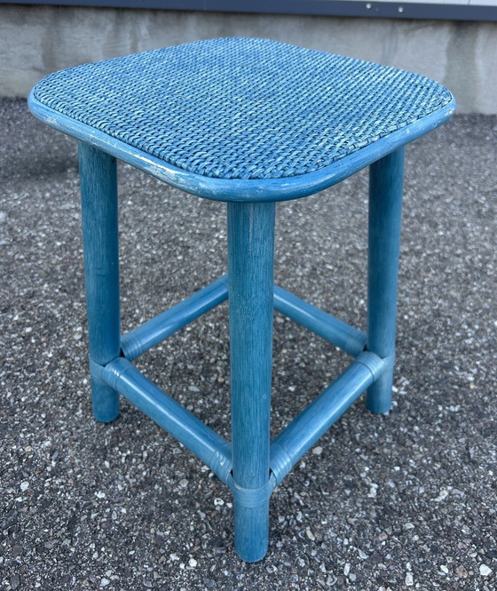 Image 1 of Hocker aus Rattan 1980