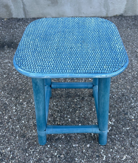 Image 1 of Hocker aus Rattan 1980