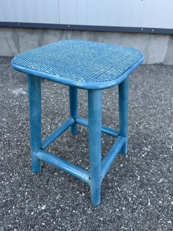 Image 1 of Hocker aus Rattan 1980