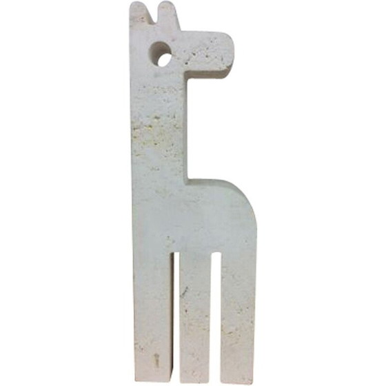 Image 1 of Giraffe aus Travertin von Fratelli Mannelli, 1970