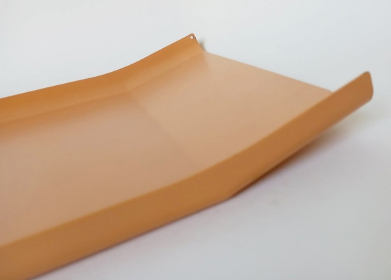 Image 1 of Enzo Mari - Modernistisches orangefarbenes Tablett 'Arran' Officina Alessi 1961 - Einzelstück
