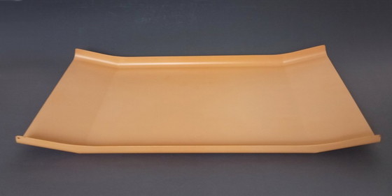 Image 1 of Enzo Mari - Modernistisches orangefarbenes Tablett 'Arran' Officina Alessi 1961 - Einzelstück