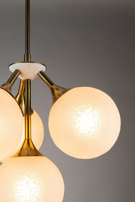 Image 1 of Sputnik Eisglas-Deckenleuchte