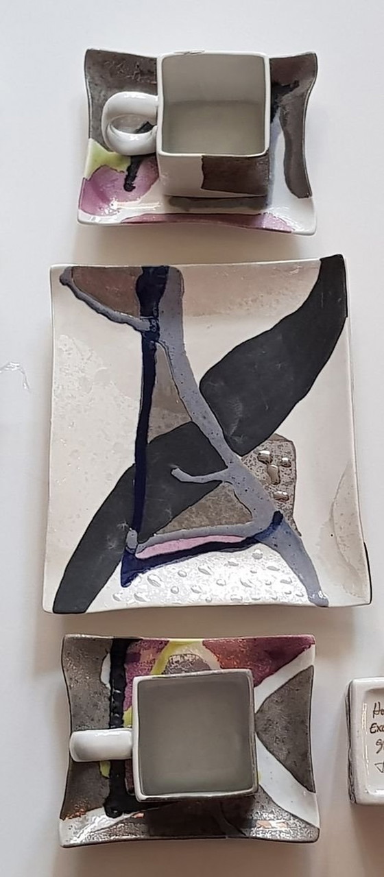 Image 1 of 9X Handgemachtes Porzellanservice von Stilart