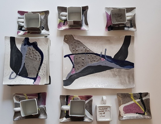 Image 1 of 9X Handgemachtes Porzellanservice von Stilart