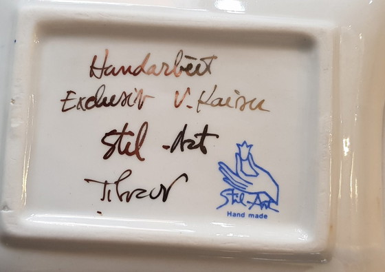 Image 1 of 9X Handgemachtes Porzellanservice von Stilart