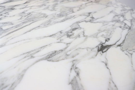 Image 1 of Mid Century Esstisch Mit Carrara Marmorplatte, Italien, 1970Er Jahre