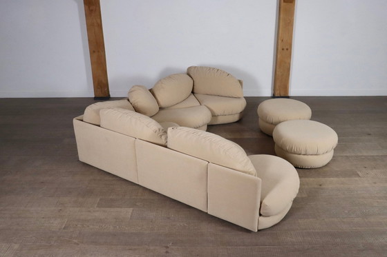 Image 1 of Skulpturales Sofa in Beige von Wiener Werkstätte, Österreich 1970er