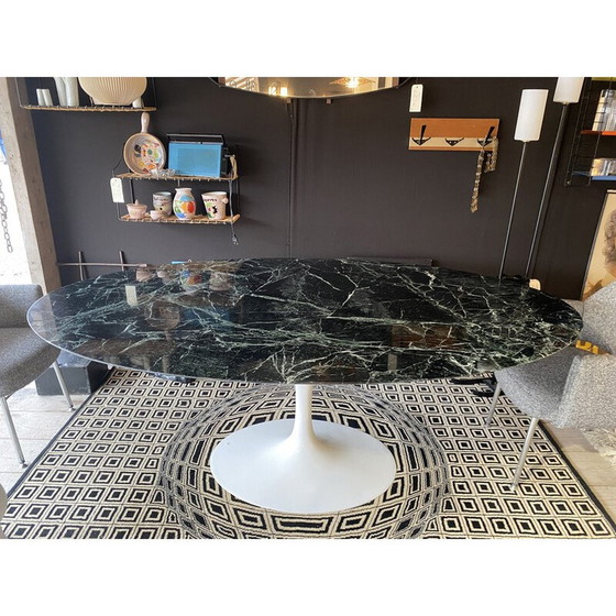 Image 1 of Ovaler Esstisch aus Marmor von Eero Saarinen für Knoll International, 1950