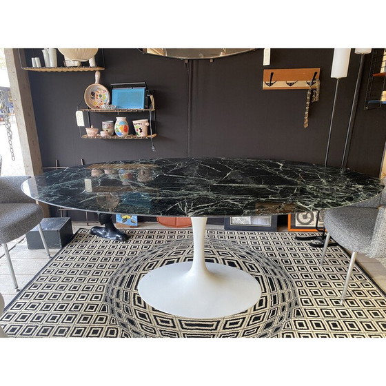 Image 1 of Ovaler Esstisch aus Marmor von Eero Saarinen für Knoll International, 1950