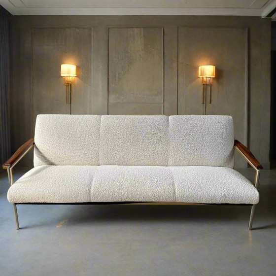 Image 1 of Mid Century Topform 3-Sitzer Sofa mit Palisander-Armlehne 1970er Jahre