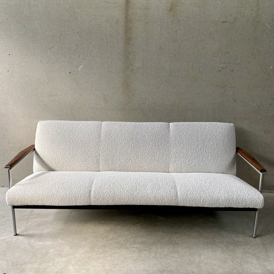 Image 1 of Mid Century Topform 3-Sitzer Sofa mit Palisander-Armlehne 1970er Jahre