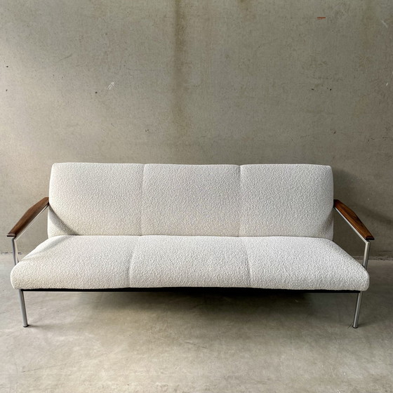 Image 1 of Mid Century Topform 3-Sitzer Sofa mit Palisander-Armlehne 1970er Jahre