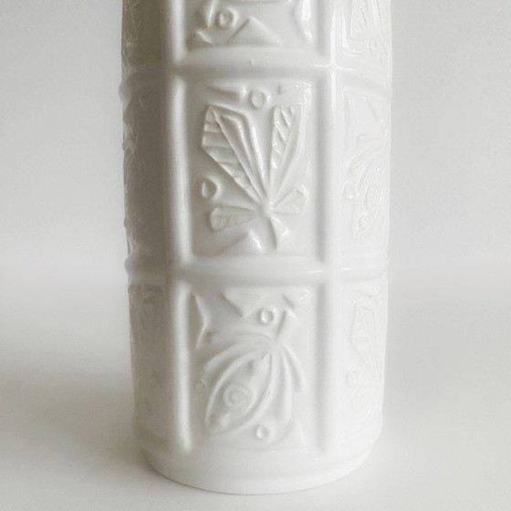 Image 1 of Westdeutschland Bay Vase weiß 1950er Jahre