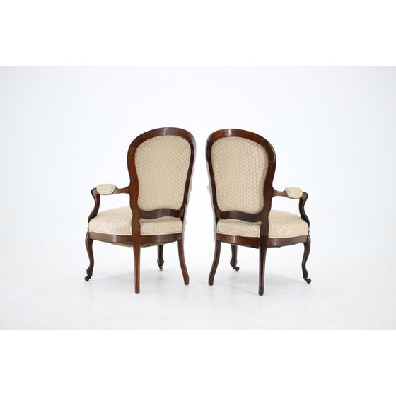 Image 1 of Paar dänische Rokoko-Sessel, 1900er Jahre