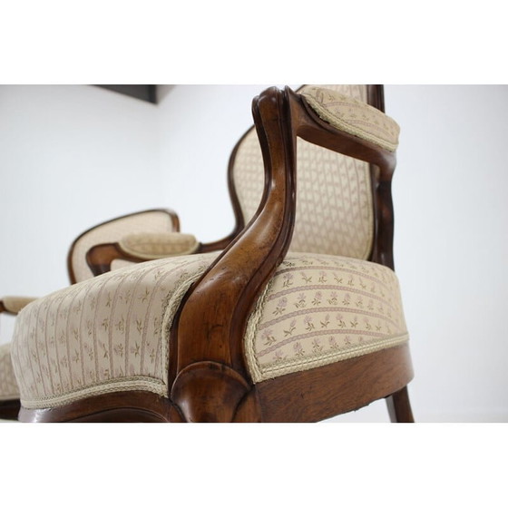 Image 1 of Paar dänische Rokoko-Sessel, 1900er Jahre