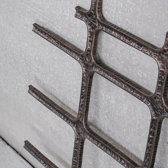 Image 1 of Brutalistischer Wandbehang aus Metall aus der Mitte des Jahrhunderts, Belgien 1960-1970er Jahre